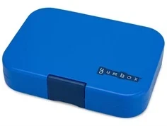 Yumbox Panino bento madkasse blå/dinosaur med 4 rum